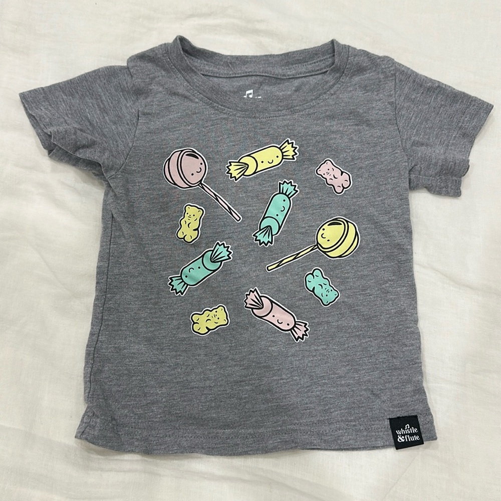 Whistle and flute 12-18 mo candy shirt
